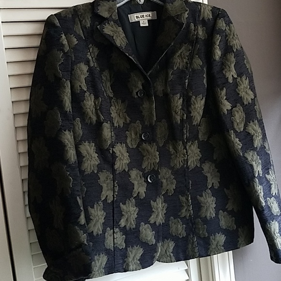 Blue ice green and black trouser jacket - Picture 2 of 8